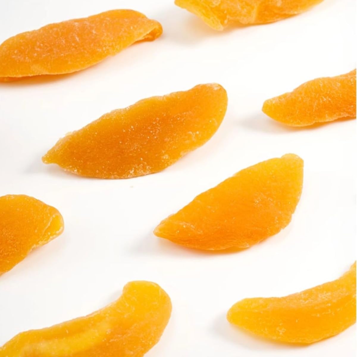 Getrocknete Gelbe Pfirsich Scheiben Fruchtiger Süß Sauer Lecker Snack