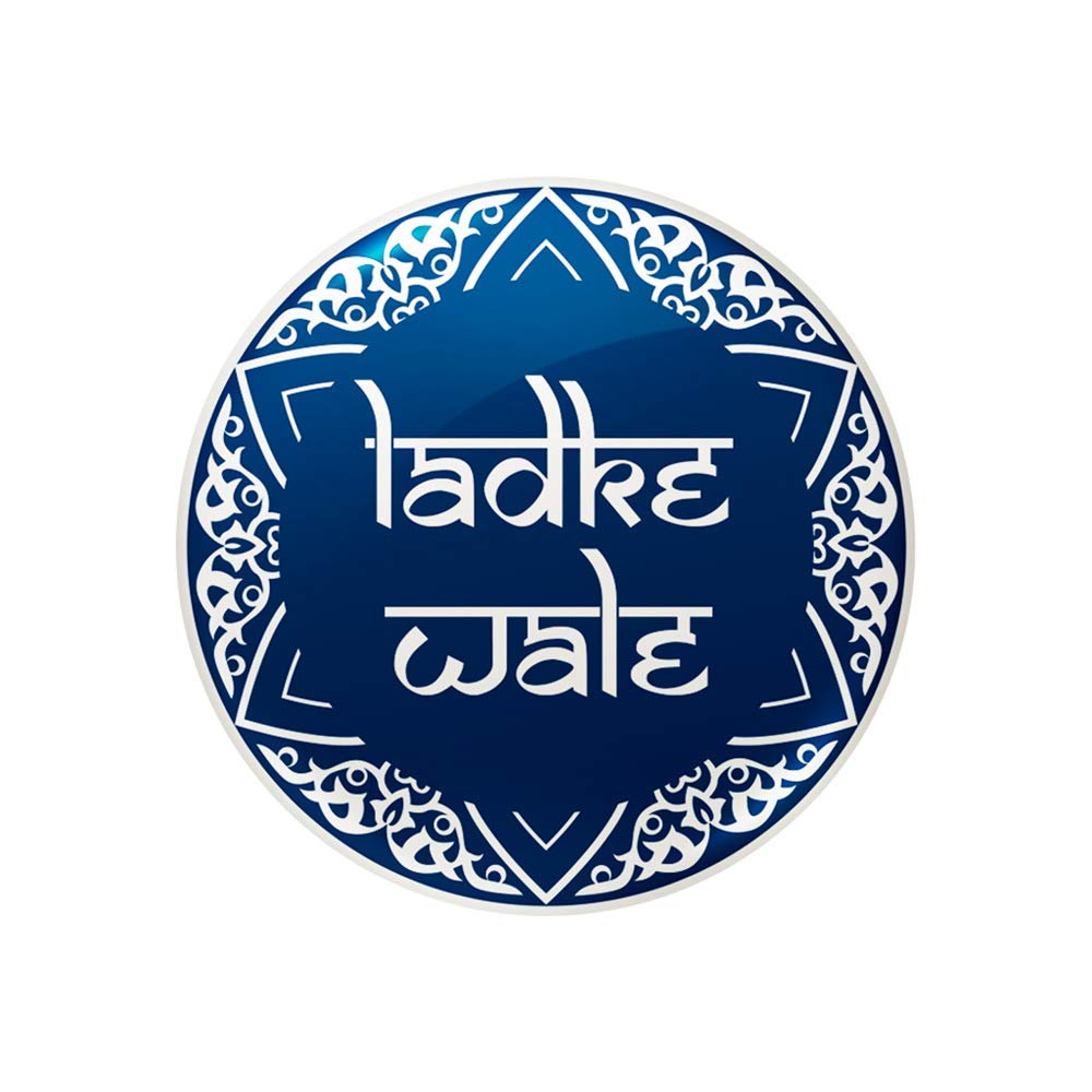 Ladke Wale - Pack of 15 Badges with Safety Pin - Ideal Props for Wedding, Sangeet, Bachelors, Photo Booth - can be Worn on Clothes or Tagged on Bags as Souvenirs