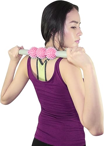 Vista 12 de Coolife Fascia Blasting Muscle Roller - Rodillo para masaje muscular, masajeador de celulitis, rodillo para fascia para celulitis y músculos Verde