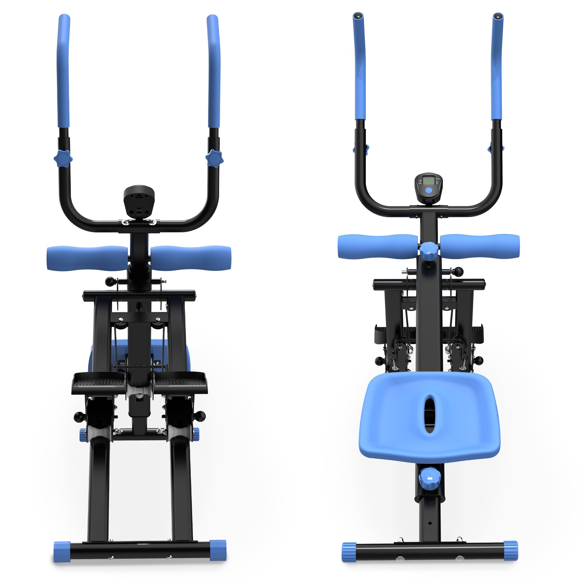 2 en 1 escaleras y abdominales – Máquina plegable multifunción para entrenamiento de cuerpo entero para gimnasio en casa