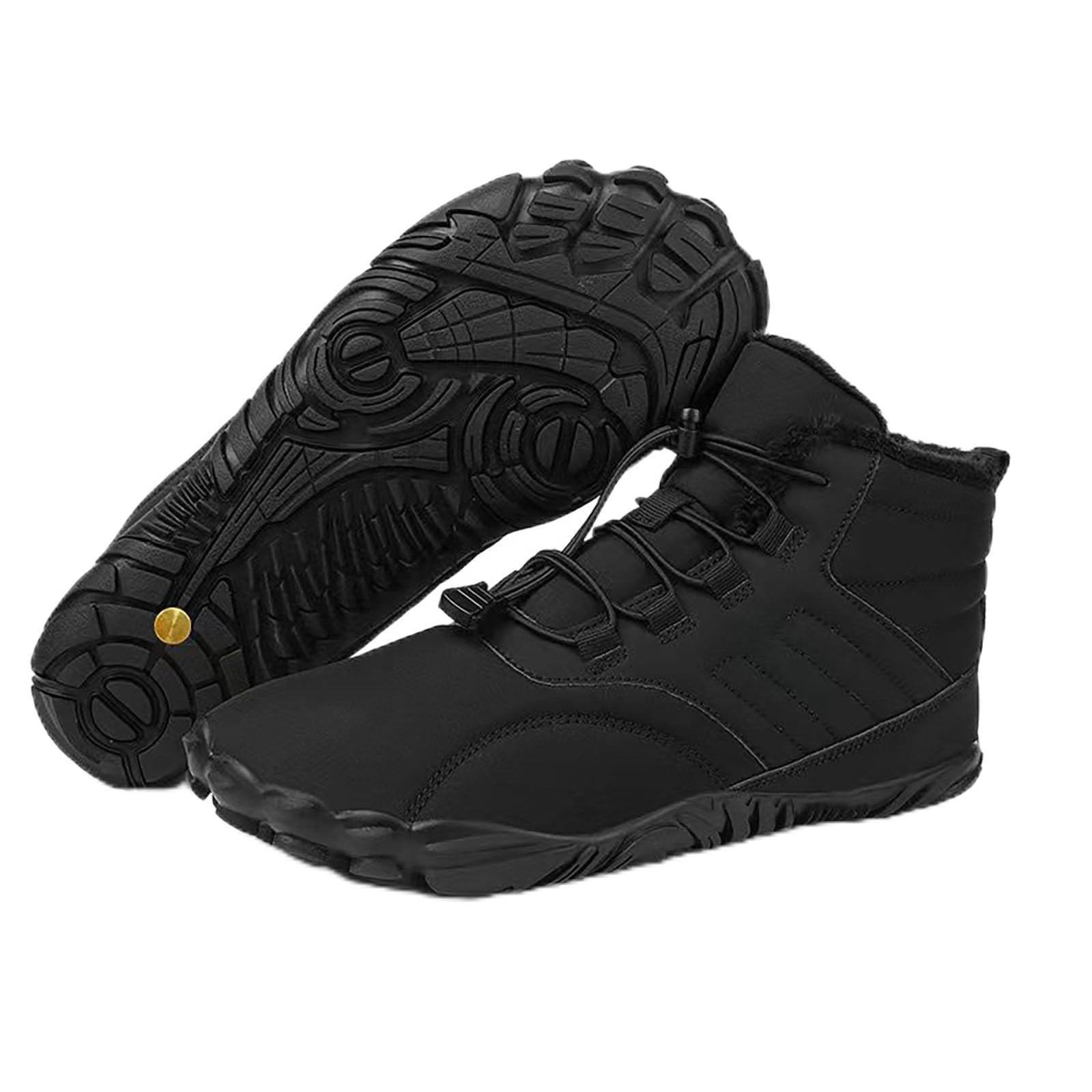 Winter Barefoot Grounding Shoes with Copper Hike Winter Barefoot Boots Womens Mens Non-Slip Hiking Copper Grounding Shoes