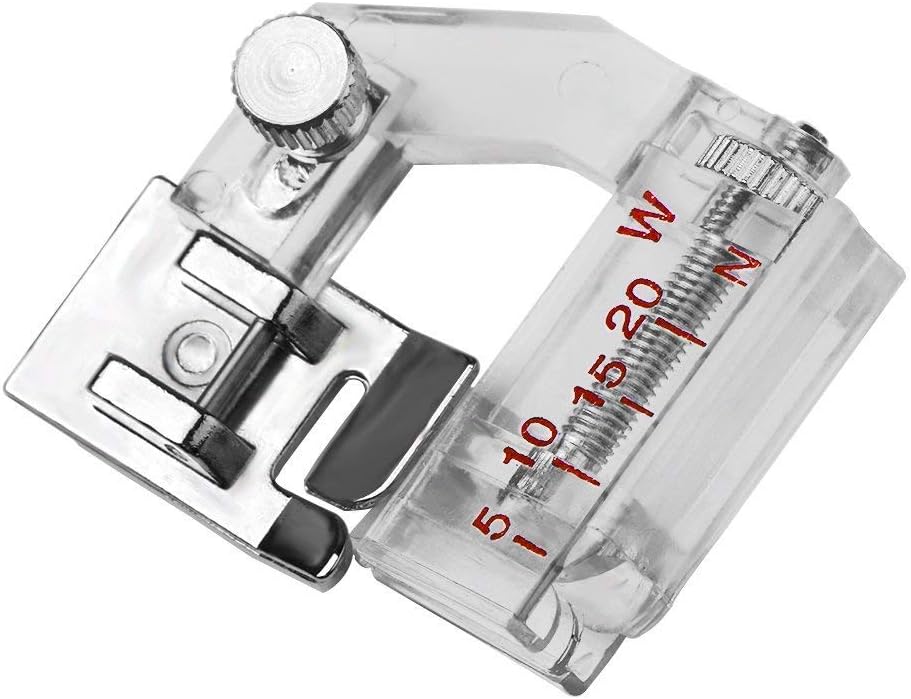 Parts Express Snap-on Adjustable Bias Binder Foot for Brother Singer Janome Sewing Machine, The Adjustable Range is from 5mm to 20mm