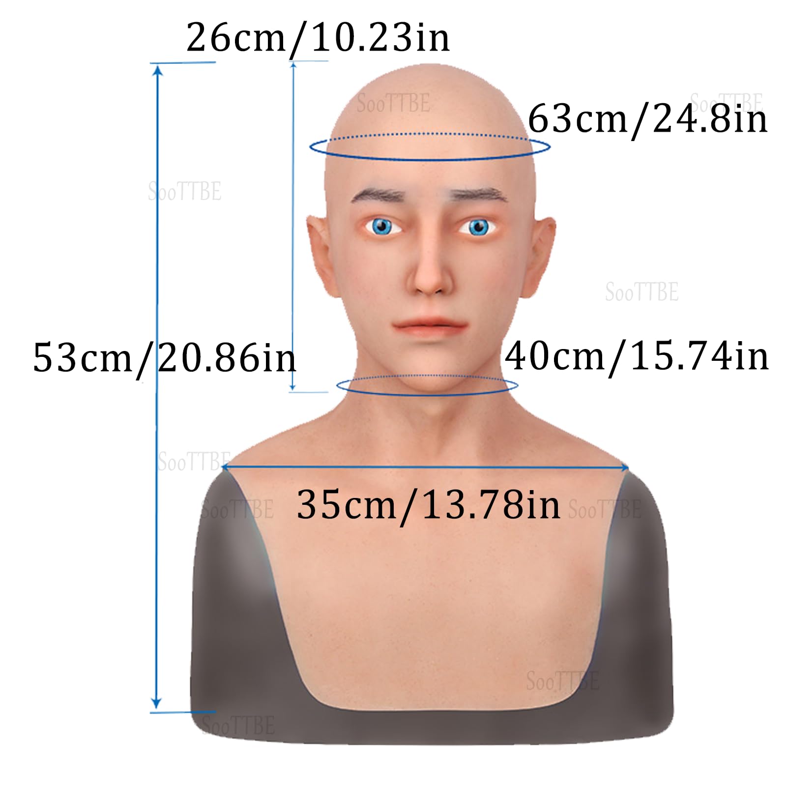 Masques RéAlistes en Silicone pour Hommes, Beau Visage Complet pour Jeunes Hommes, pour Cosplay, Costumes d'halloween