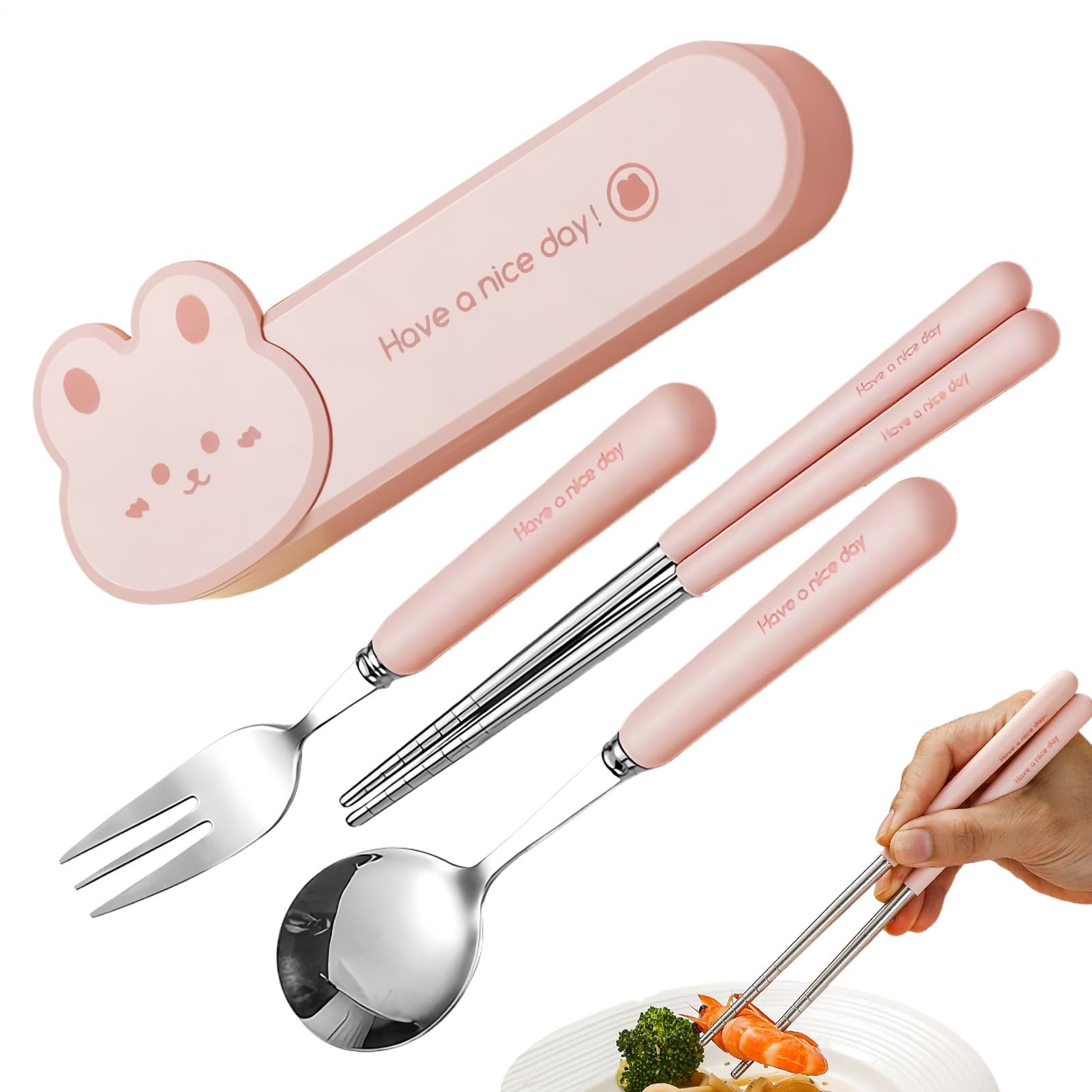 Reisebesteck bruchsicher, Kindergeschirr-Set | Lunchbox-Besteck Zubehör für tägliche Mahlzeiten Kindermahlzeiten Babyernährung Schulessen Reise Camping Picknick Outdoor