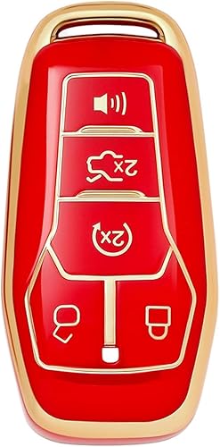 Miniatura 7 de EKALA Funda para llavero Ford Fusion, protector de llavero de TPU suave compatible con Ford F150 Explorer Edge Fusion, Mondeo, Lincoln, MKZ, MKX,