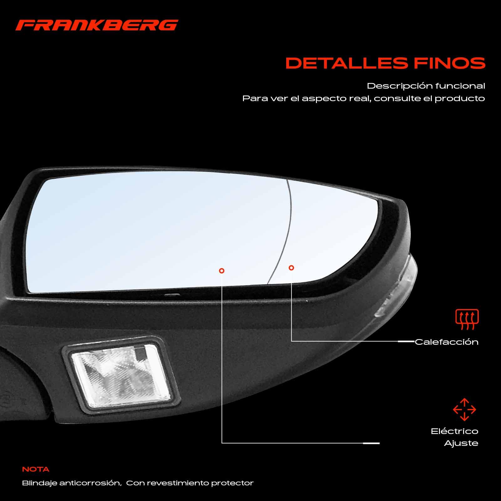Frankberg Espejo exterior eléctrico derecho 7 Polos 1830739