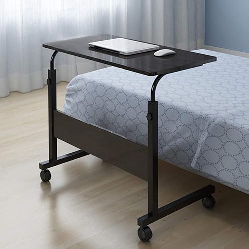 Miniatura 17 de Mesa auxiliar con ruedas para sofá, portátil, soporte de escritorio para computadora portátil con ruedas, altura ajustable, bandeja de TV para Retro