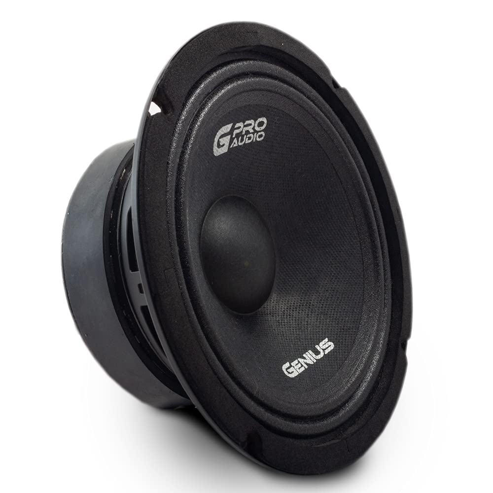 GeniusGPRO-M1065 6.5" 300 Watts-Max Midrange Marathon Series Car Audio Speaker 4-Ohms