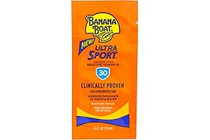 Banana Boat Sport Sunscreen SPF 30, 0.4 FL OZ Travel-Size Packets (Pack of 24)