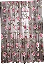 Housoutil Cortinas De Tule Persianas Transparentes Cortinas De Janelas Cortinas De Janela Cortinas Transparentes Cortinas Transparentes Janela Tela De Janela Janela Tule Roxo Grande Peônia
