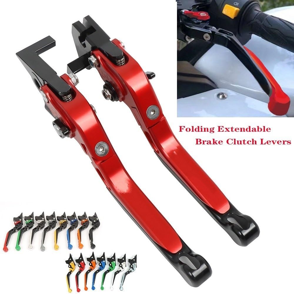 pour 599 600 599 600 1998-2006 919 919 2002-2007 Moto Pliant Extensible Leviers d'embrayage De Frein Levier d'embrayage