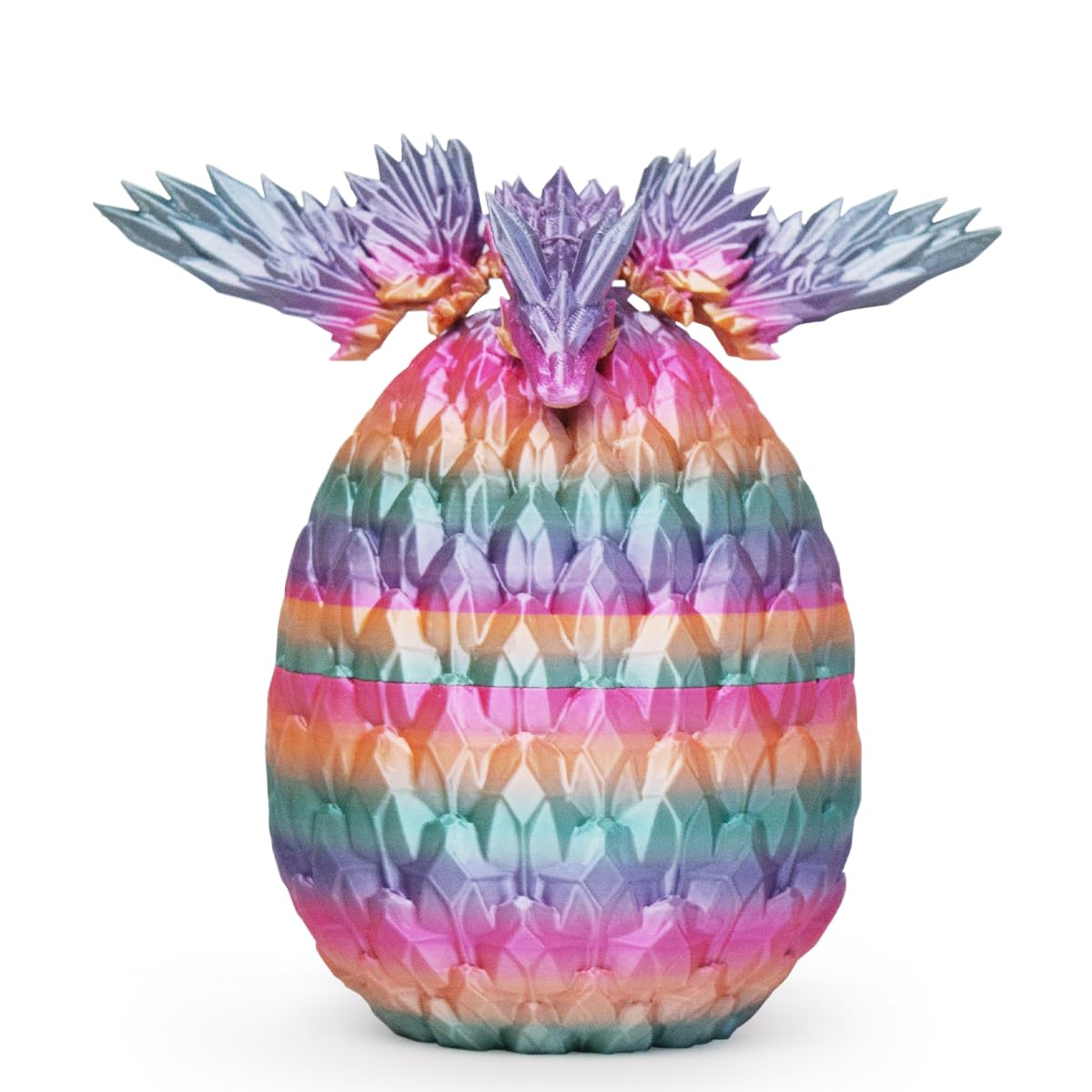 AUMEILLER 3D Printed Dragon,Easter Eggs,Easter Basket Stuffers for Teens,Articulated Winged Dragon,Executive Desk Toys for Kids,Easter Gifts for Kids(