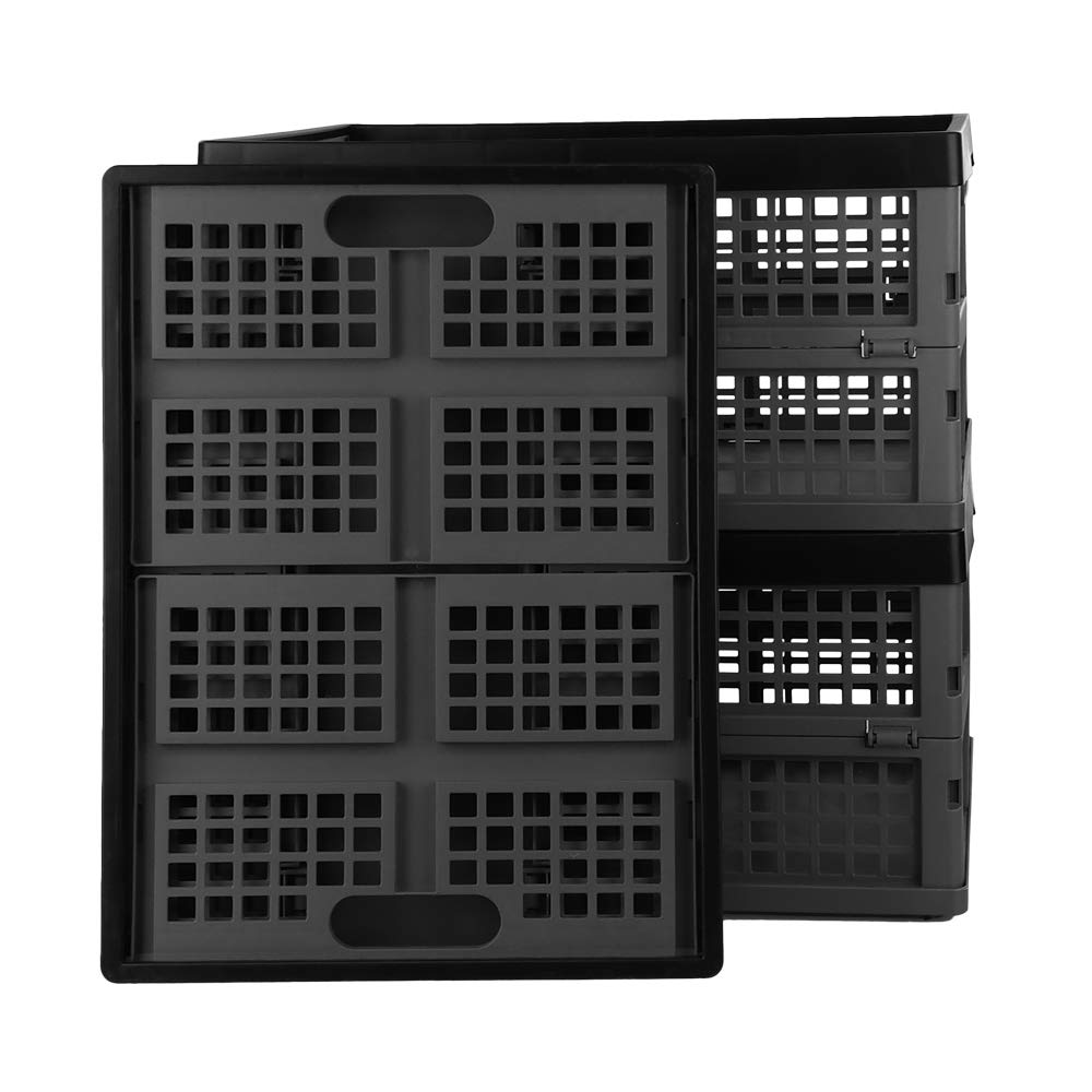 Buy Bringer 3Pack 30 L Collapsible Milk Crates, Stackable Collapsible
