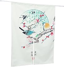 COOPHYA 1 Peça Meia Cortina Cortina De Porta Japonesa Decoração Interna Cortina Japonesa Porta Cortina De Porta Japonesa Cortina De Porta Chinesa Cortina Divisória De Porta Chinesa Estilo