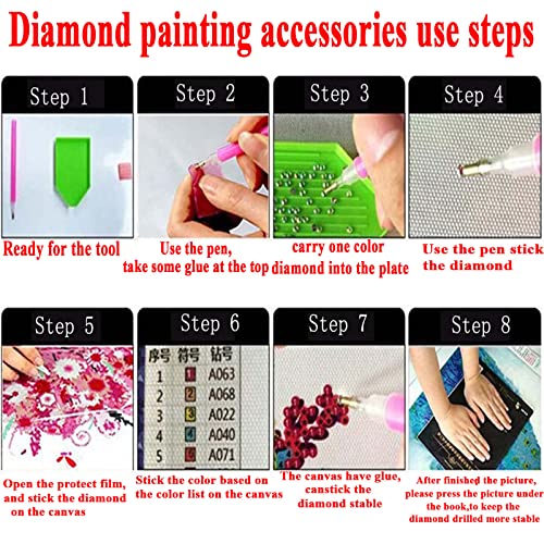 Diamond Painting Accessories & Art Tool Supplies-60Pcs Diamond Painting Glue Clay-Diy Embroidery Wax Tacky Kit-Glue Dot Clay Paint Pen For Craft 5D Cross(Include 3 Stitch Pen,1 Tray & 3 Plastic Bag) #TOP6