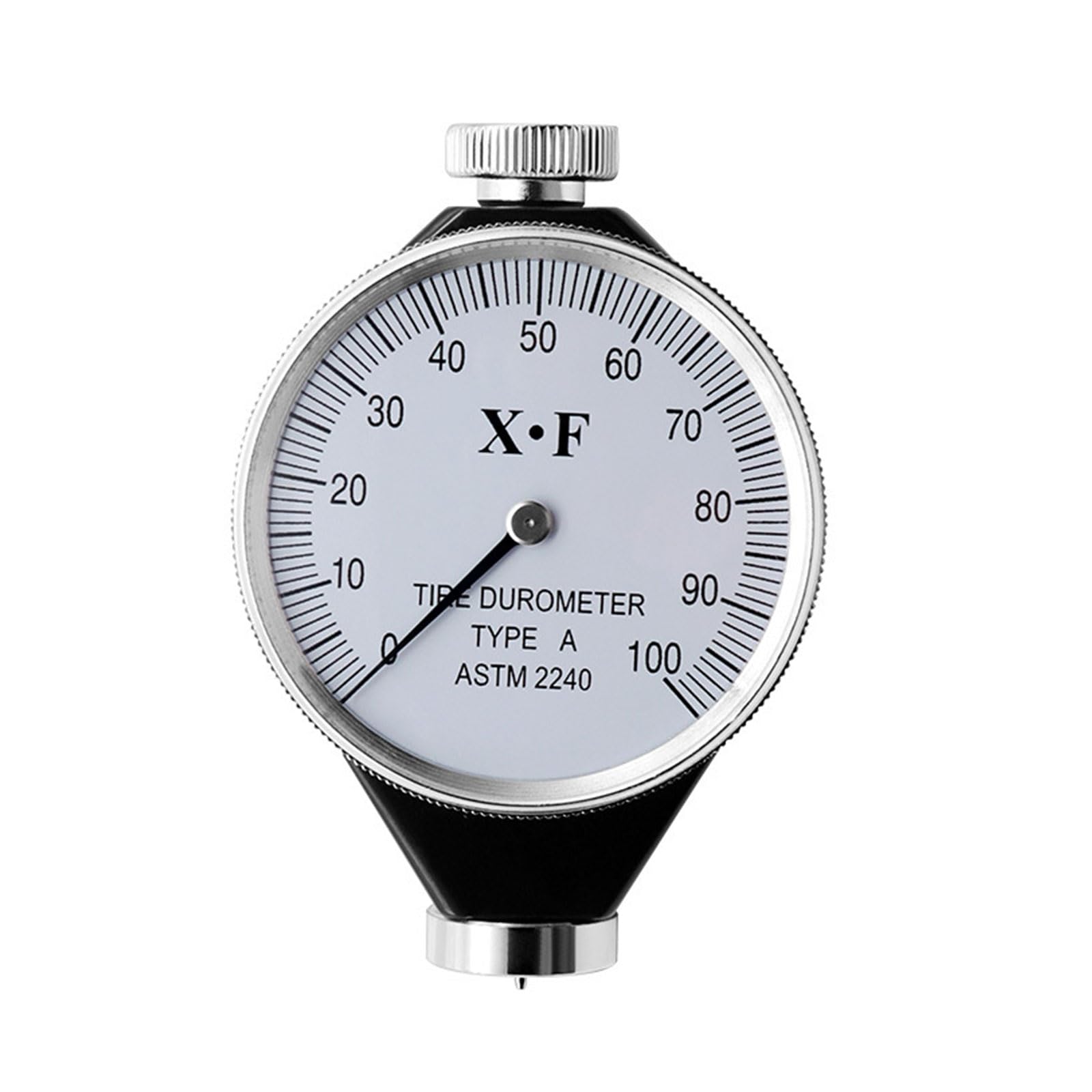 Rubber Tire Durometer Hardness Tester Meter Sclerometer Measurement Compatible for Processing Manufacturing Engineering Tire Tyre Meter Durometer