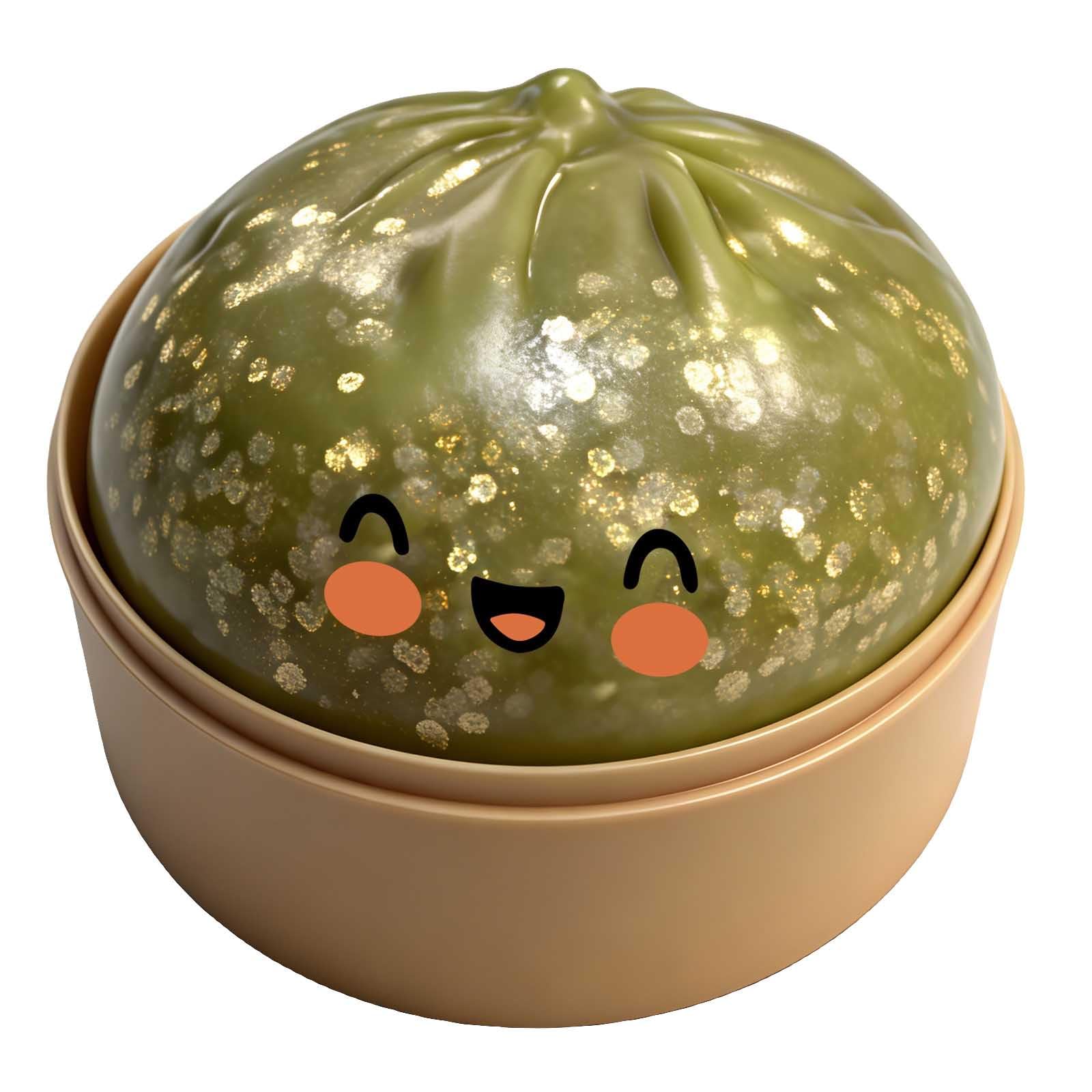 Dumpling Squishy, Mystery Dumpling Fidget Toys, Anti Stress Spielzeug, Lustige Groß Glitzer Bao Bun Quetschball Für Kinder Und Erwachsene, 2026 Neu Knödel, Stress Angstlinderung Soft Bao Bun