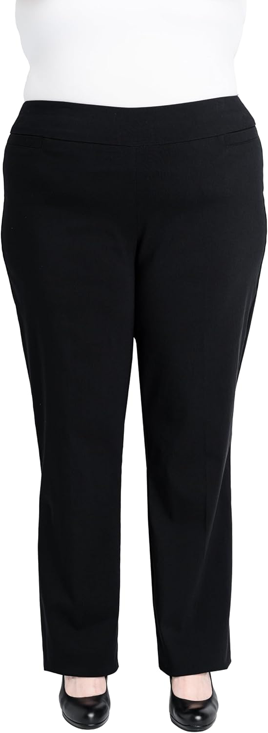 Briggs New York Womens Briggs New York Women's Plus Size Super Stretch Millennium Barely Boot Pull on Pant