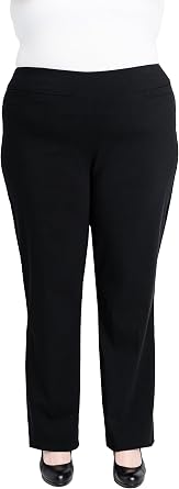 Briggs New York Womens Briggs New York Womens Plus Size Super Stretch Millennium Barely Boot Pull on Pant