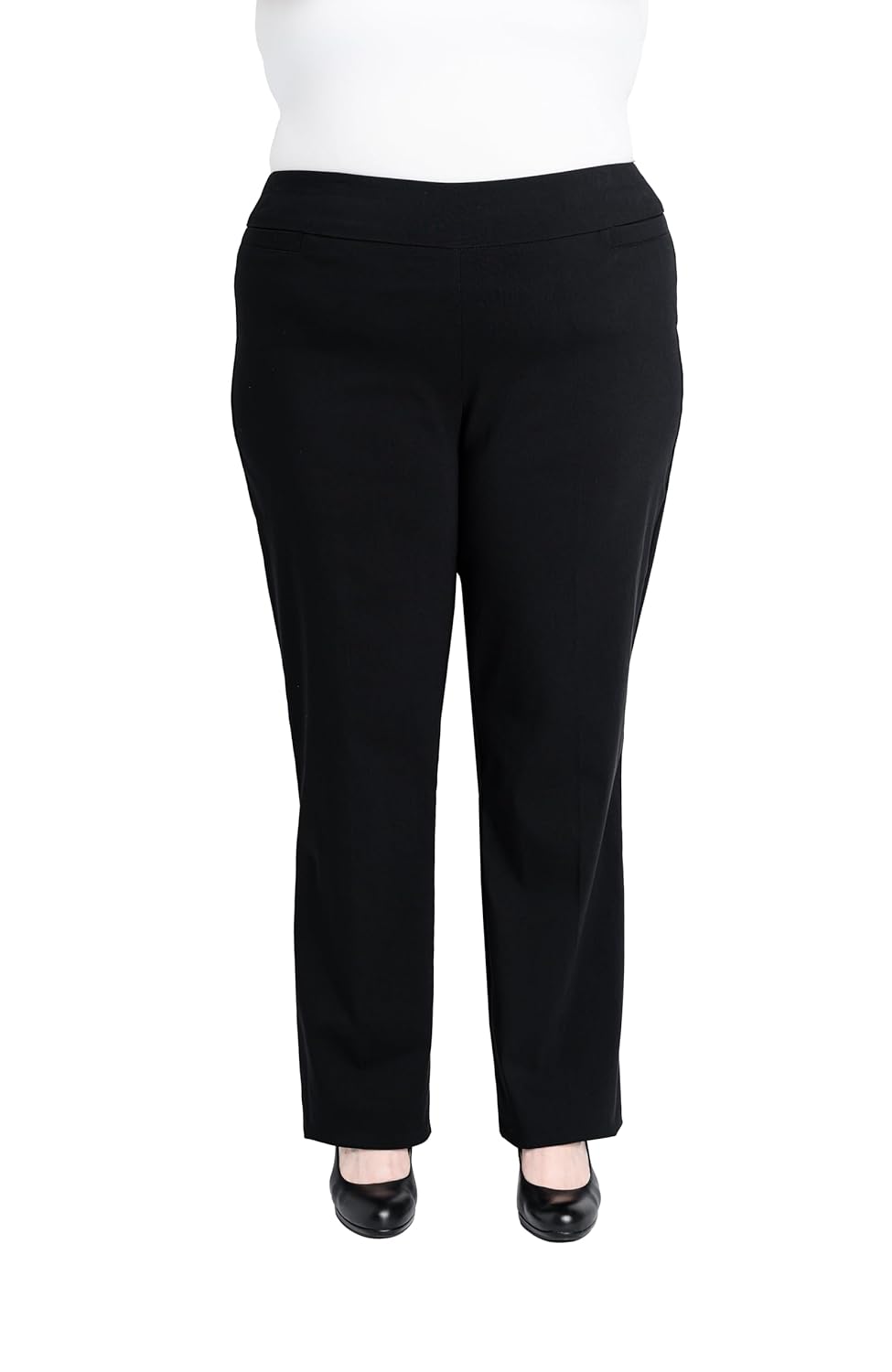 Briggs New York Womens Briggs New York Womens Plus Size Super Stretch Millennium Barely Boot Pull on Pant