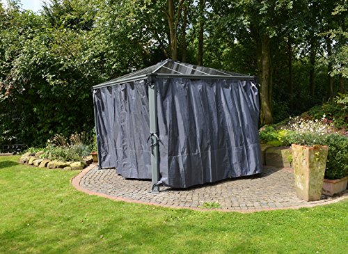 Palram Vorhänge Set Seitenteile Palermo Gartenpavillons Gazebo 3000/3600 NEU