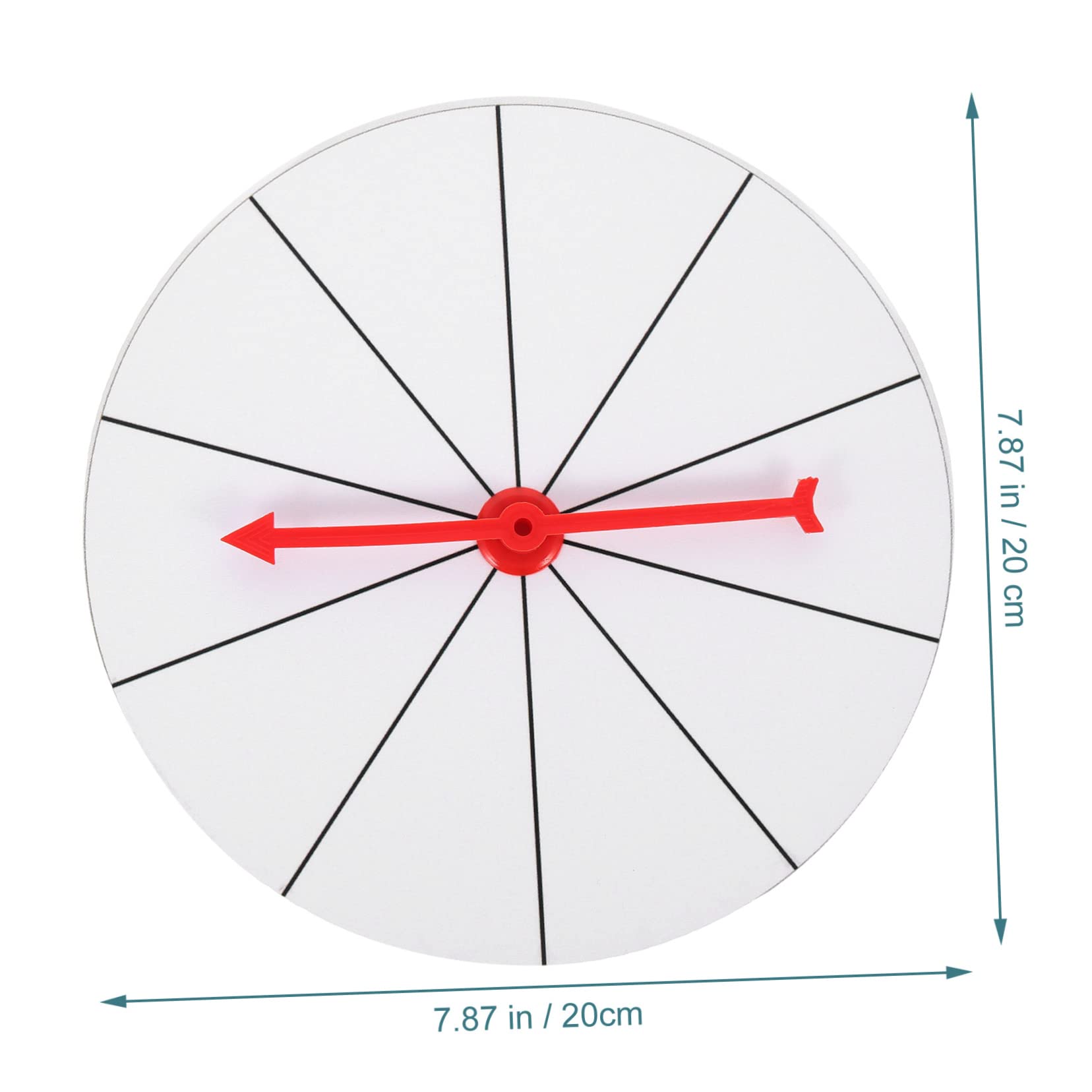 KONTONTY Small Rotating Prize Wheel 20cm Kids Fortune Prize Game for Parties Perfect for Raffles