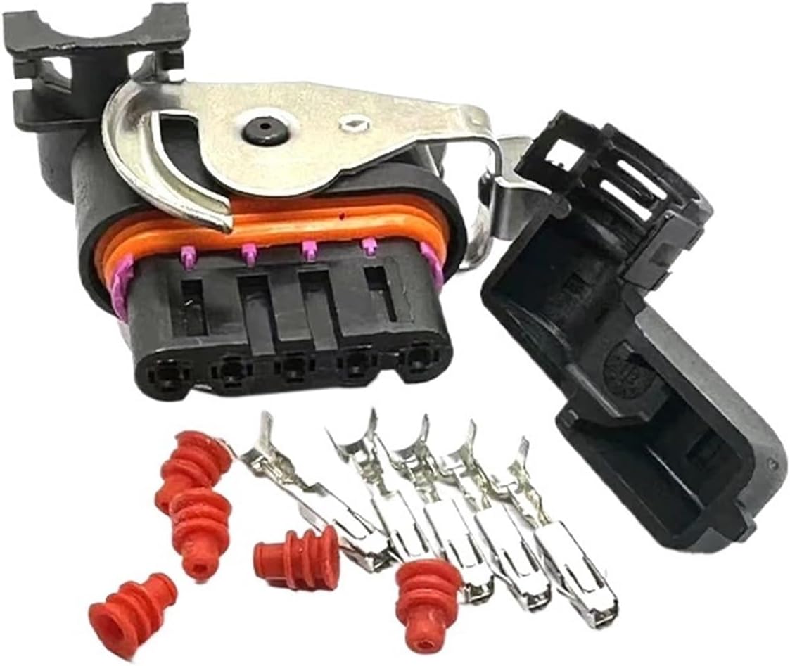 5 Pin Automotive Engine Harness Connector Car Wiper Motor Regulator Male 18242000000 For(5 Pin,10 Sets)