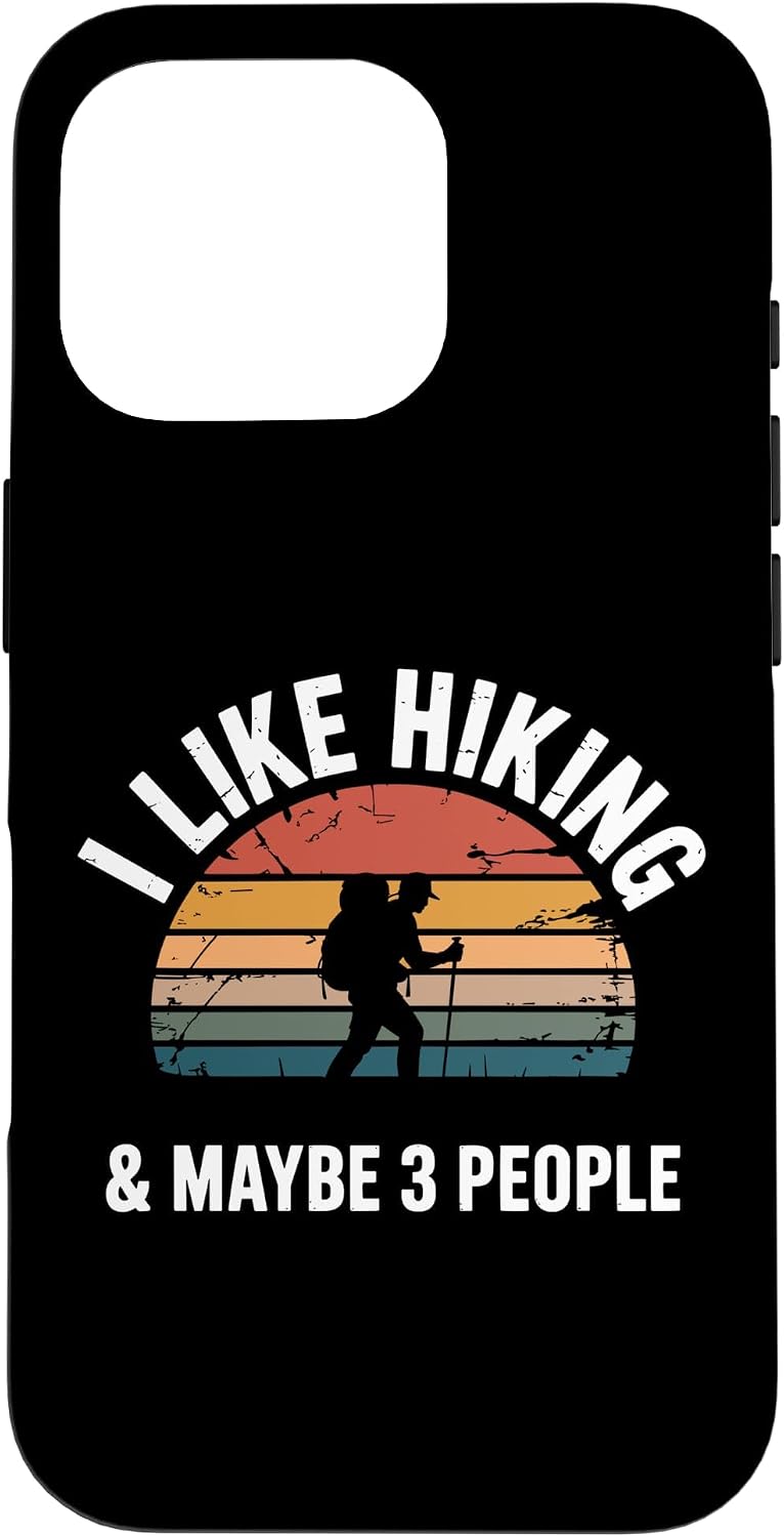 Best Hiking Art for Men Women Outdoor Hike Gear Hiker Hiking Case for iPhone 16 Pro