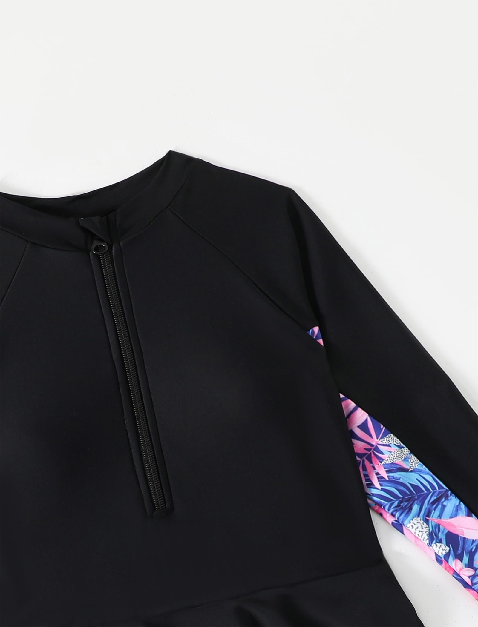 Maillot de bain musulman pour filles - Burkini islamique à manches longues - Haut de bain avec pantalon de bain 2 pièces - Tankinis - Maillot de bain modeste pour enfants