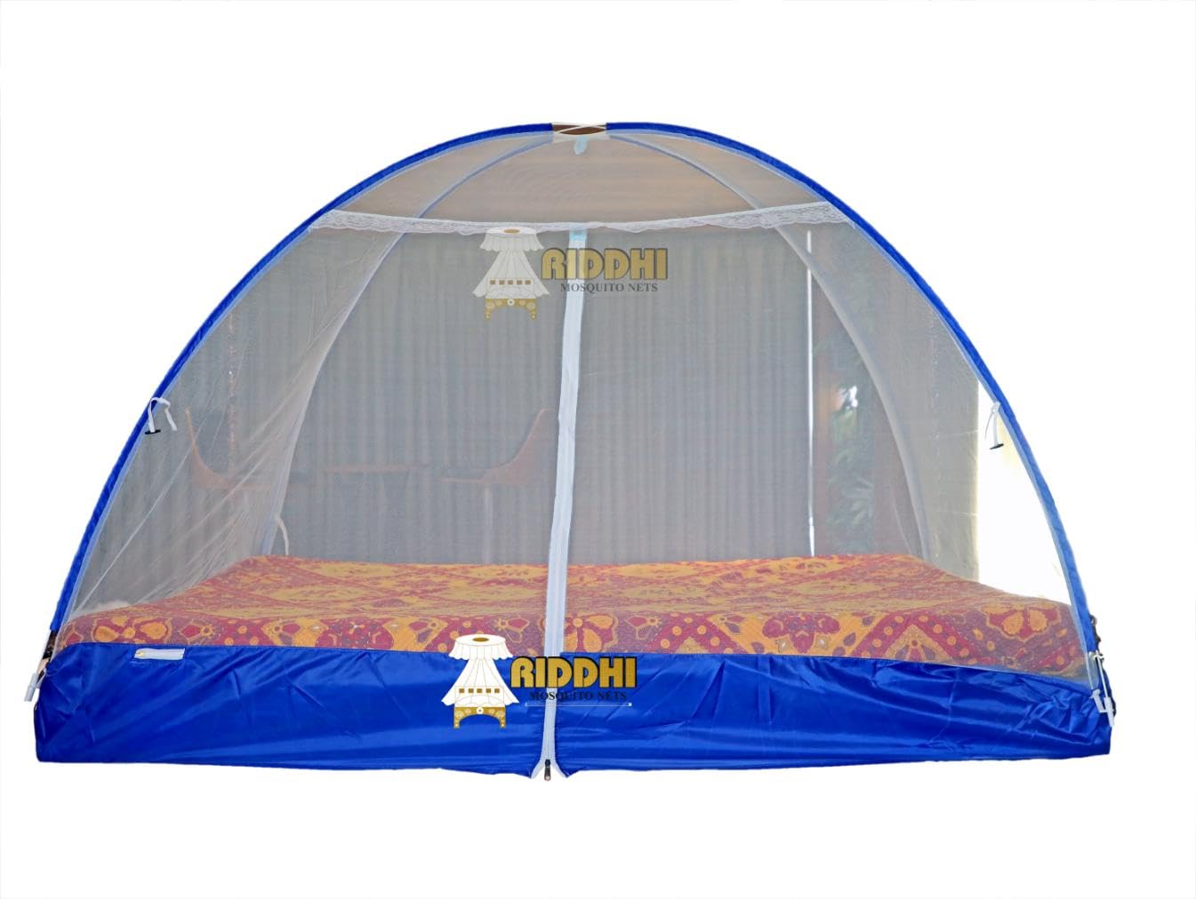 Khaki Foldable Mosquito Net Tent for Single Bed Portable Pop Up Mosquito Protection Net | मच्छरों से सुरक्षित और आरामदायक नींद के लिए सिंगल बेड मच्छरदानी टेंट (Royal Blue)-image-41