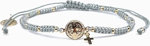 Miniatura 17 de St Benedict Medal Adjustable Red String Pulsera San Benito