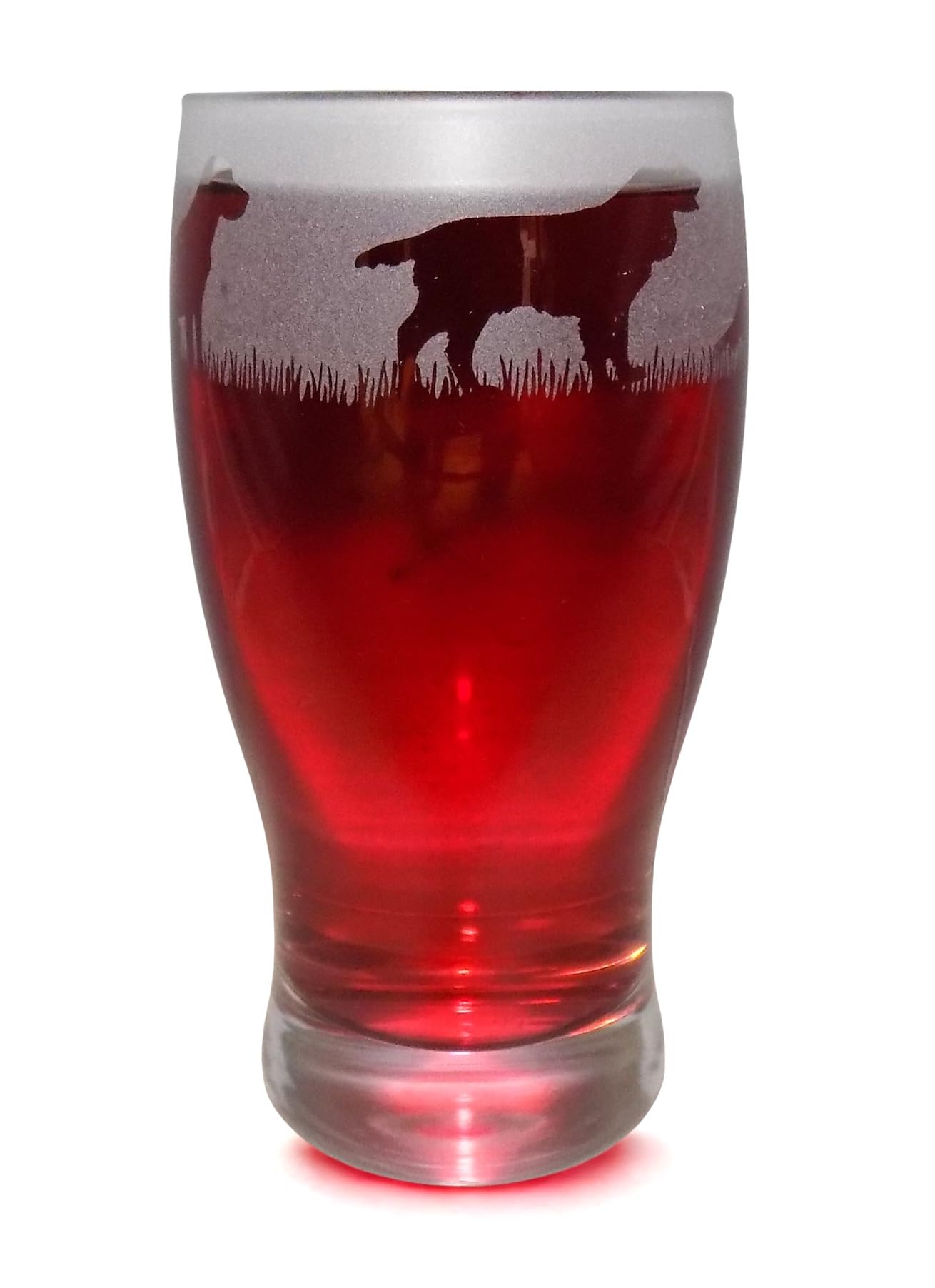 Springer Spaniel Hand Etched Pint Glass