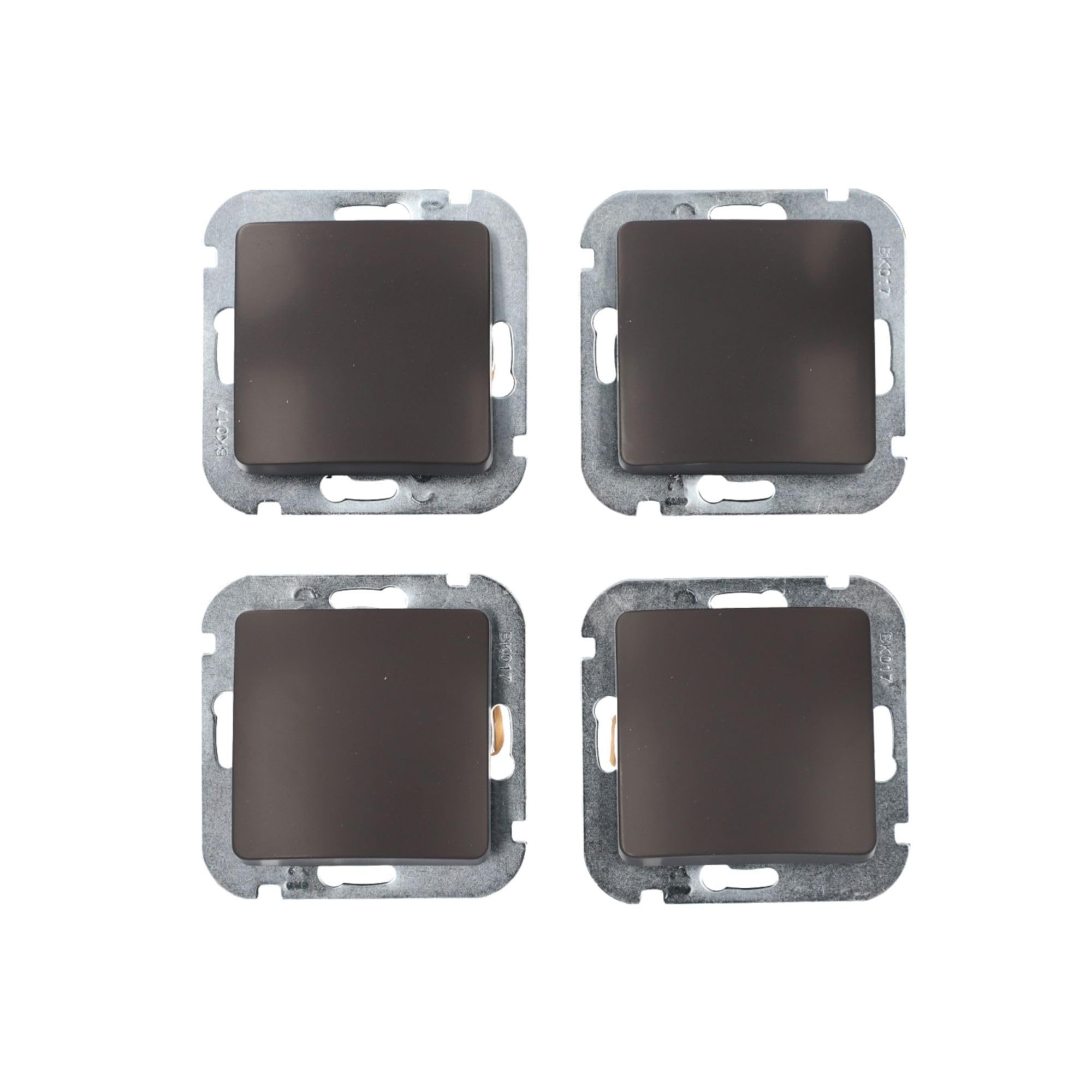 UNITEC Monaco on/off switch set, anthracite, 4x