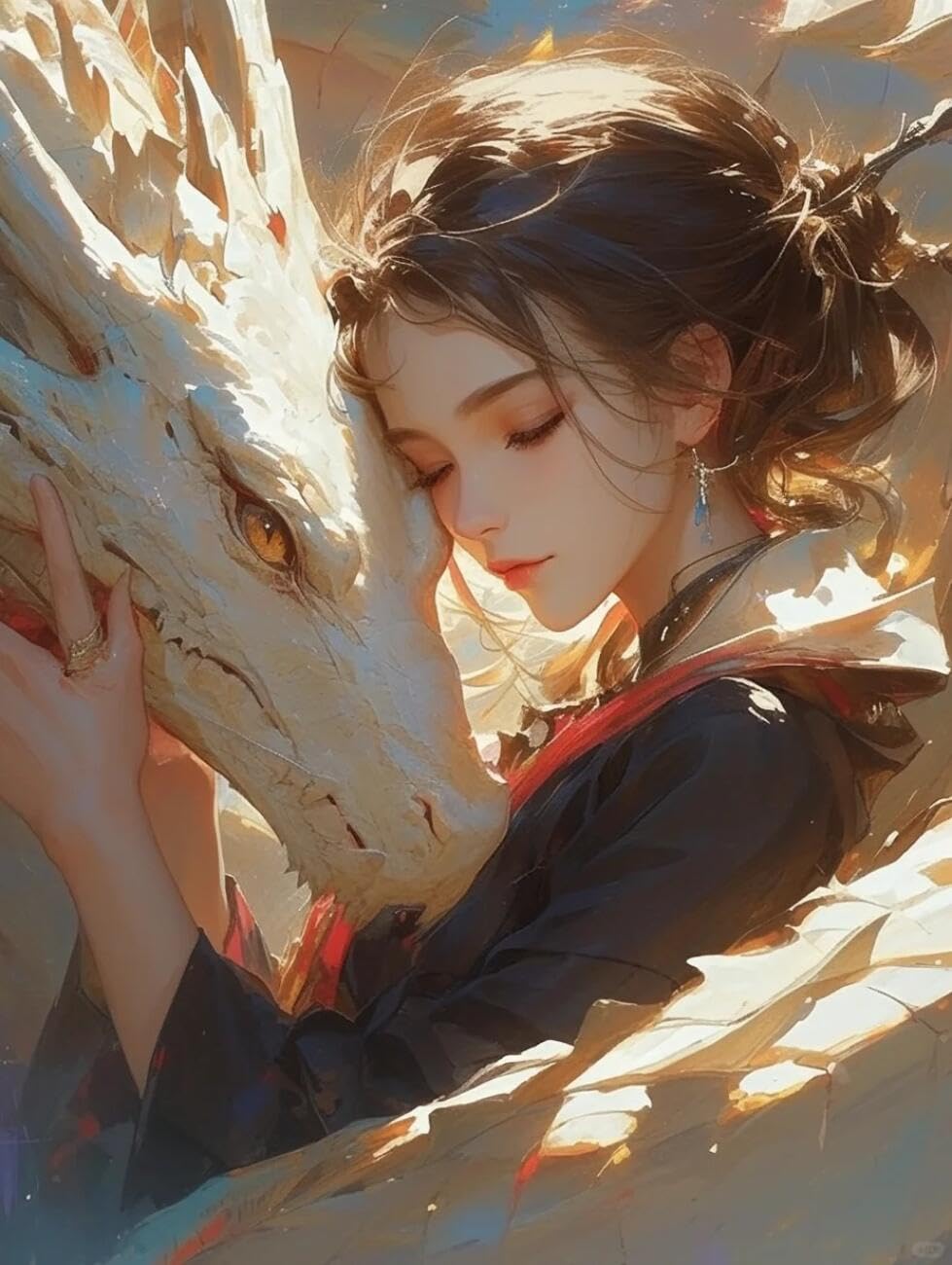 RKFLGEW Animal 14CT Embroidery Kit Anime Women DIY Embroidery for Adults Beginner Needlework Kit with Patterns Needlepoint Art 40x50cm