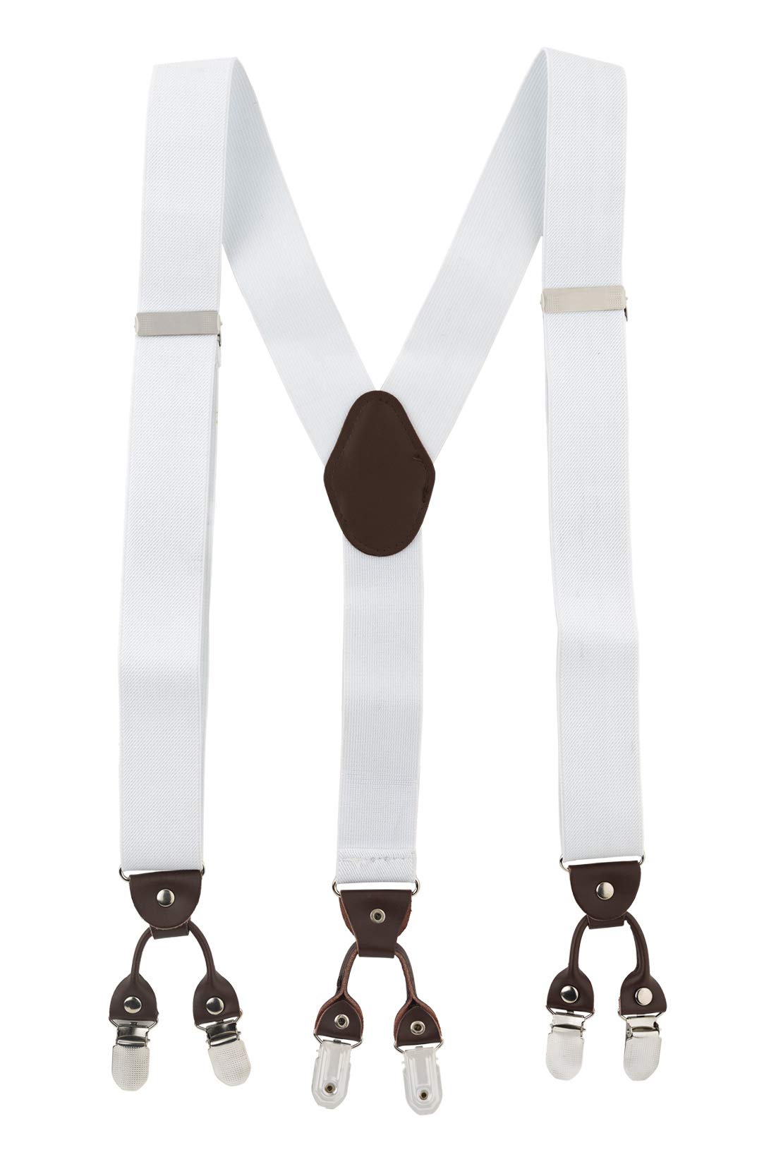 the tie hub Solid Y-Back Clip-On Suspender for Men-picture-37