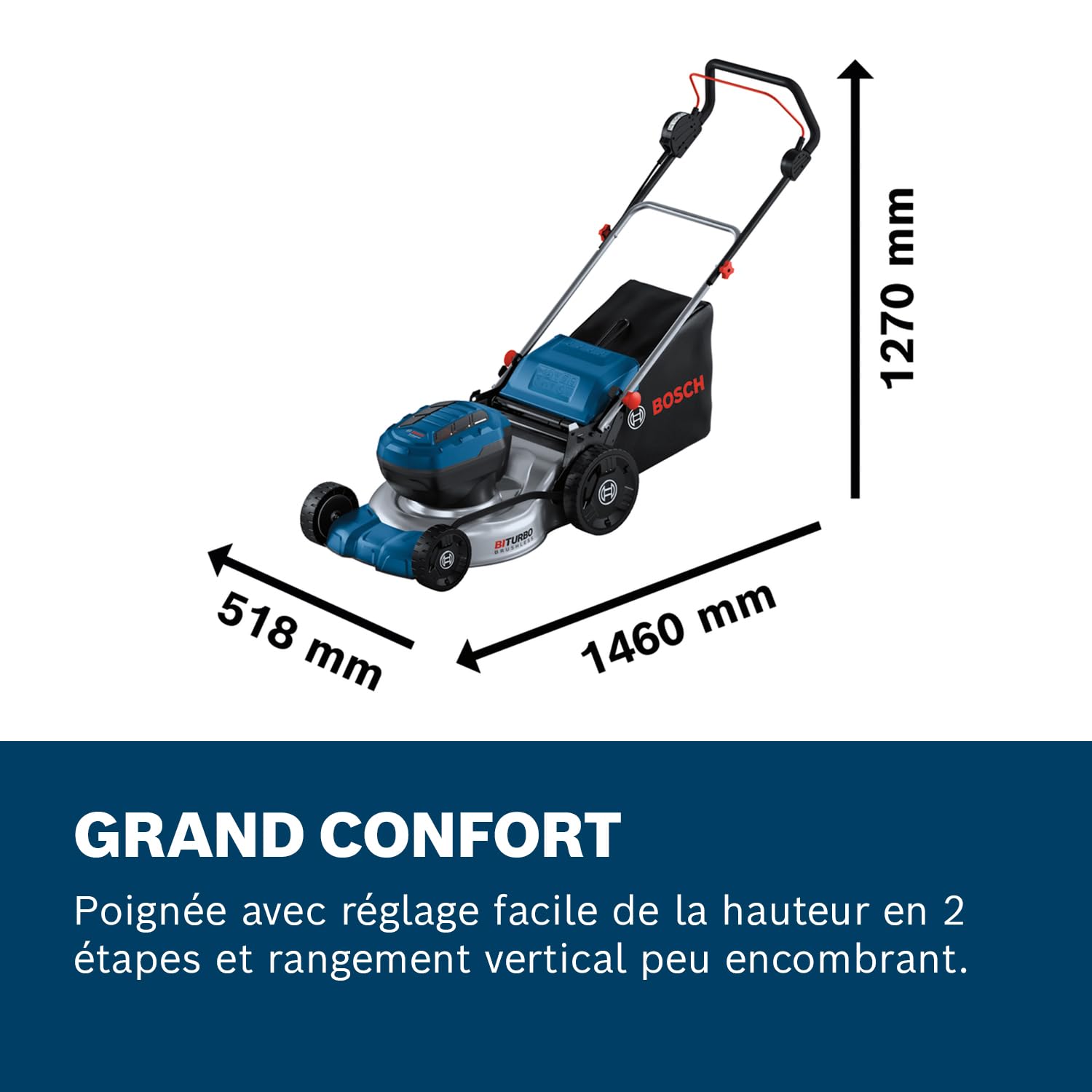 Bosch Professional 18V System tondeuse à gazon sans-fil GRA 18V2-46