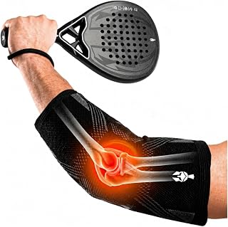 Codera para epicondilitis GLADIATOR PADEL Padel Elbow Brace | Padel Arm Sleeve with Compression for Epicondylitis, Tennis Elbow and Overload Relief...