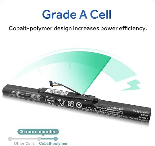 Miniatura 5 de Batería L14L4A01 para Ideapad 500 500-15ACZ 500-15ISK, Ideapad Z41 Z51 Z41-70 Z51-70, Xiaoxin V4000 Y50C V4000-ISE Laptop, PN L14M4A00 1W x 14L