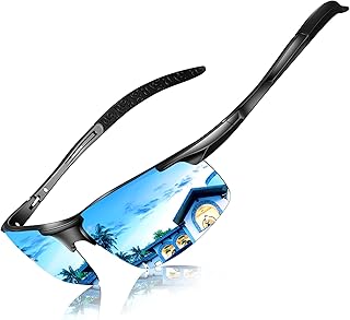 DADA-PRO Unisex Sunglasses, Sports Glasses, Polarised Mirrored Retro Driving Glasses, UV400 Protection for Driving, Travel, Golf, Parties and Leisure