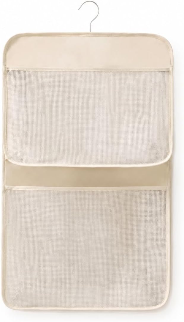 Foldable Hanging Closet Organizer for Wardrobe Storage, Clothes Hanging Shelves, Travel Organizer, Two-layer storage bag