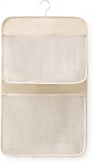 SiaBiced Foldable Hanging Closet Organizer for e Storage and Travel, Clothes Hanging Shelves, Two-layer storage bag