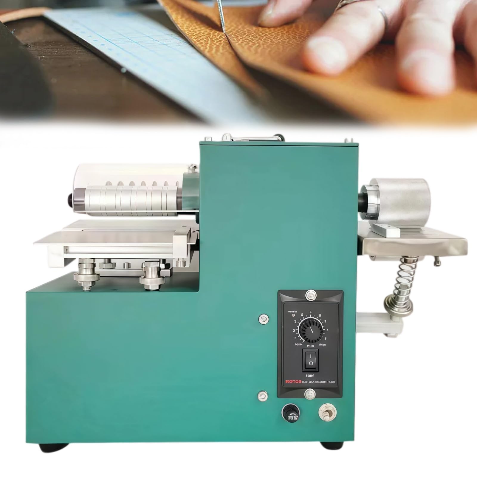 YXZQLOZ Leather Slitting Skiving Machine, Electric Strip Cutter for Plastic & Rubber, Adjust 2-86mm Strip Width, for Crafts, Shoes & Bags