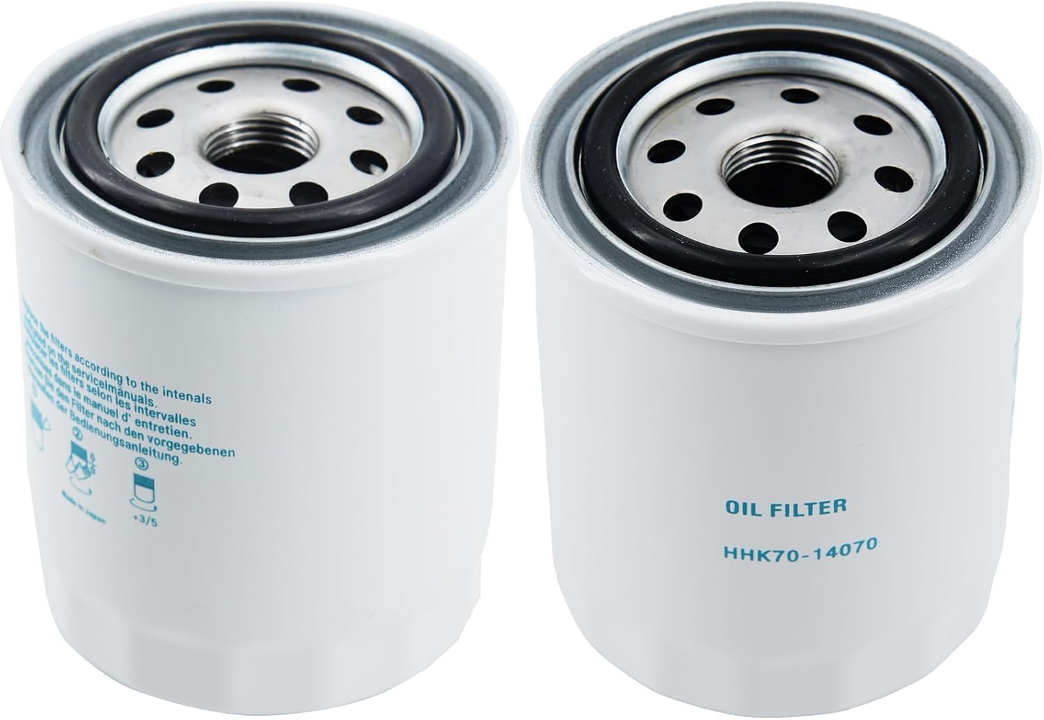 2PCS HST Hydrostatic Transmission Oil Filters HHK70-14070 HHK70-14073 Compatible with Kubota ZD1011, ZD1021, ZD1211, B2320, B2620, B2920, L2501, L3301, ZD1011, ZD323, RTV900, RTV-X1100
