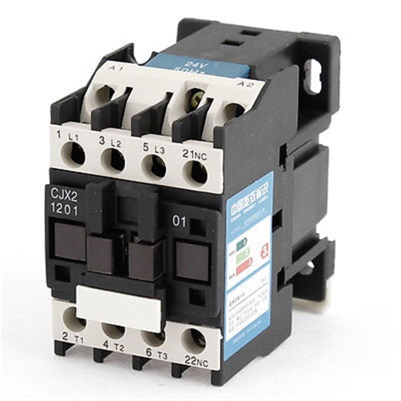 Contacteur tripolaire NF CJX2-12 bobine 24V de protection circuit 660V