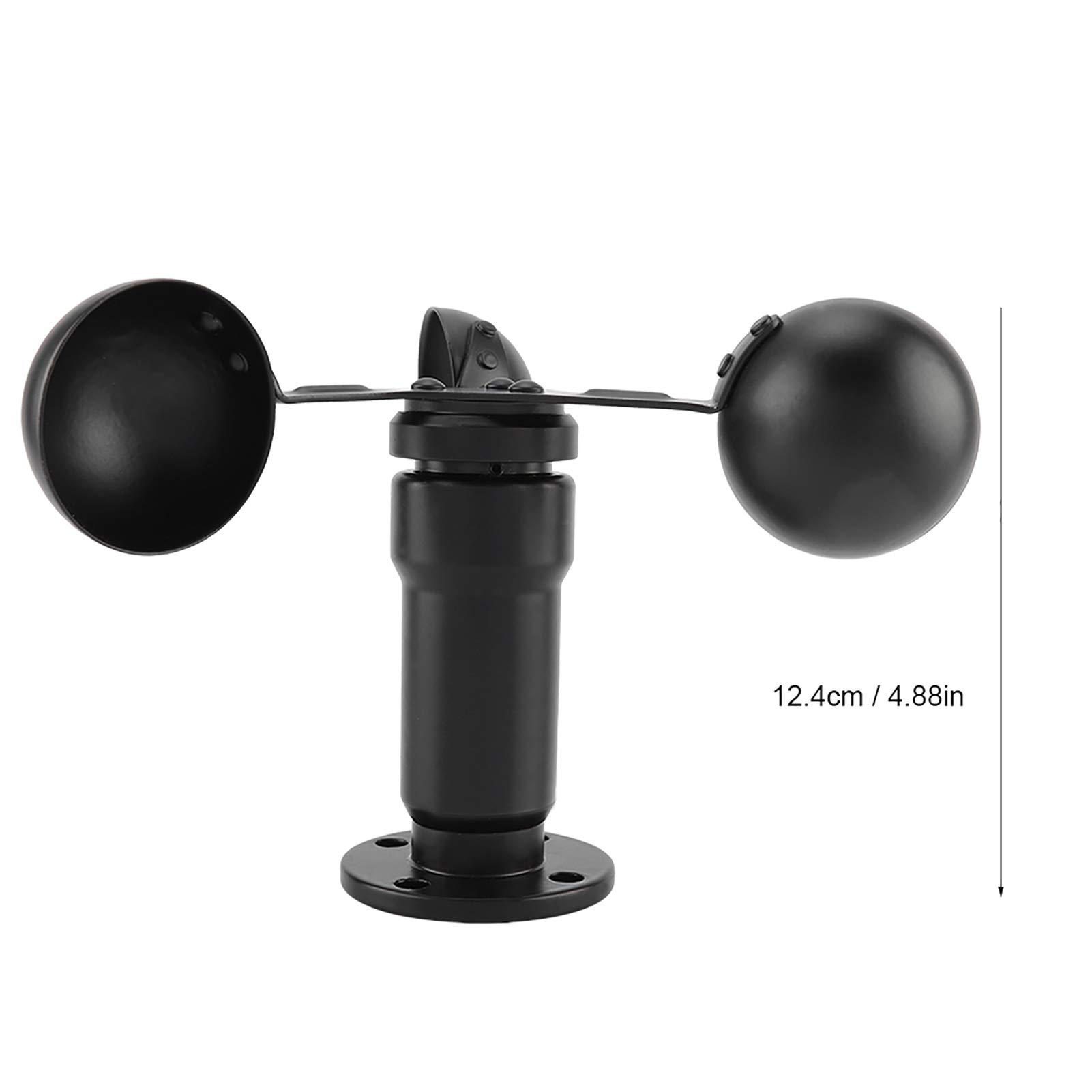 ciciglow Windgeschwindigkeitssensor 4-20mA Feuchtigkeitsdichtes Anemometer mit stabiler Basis zur Windmessung in Umweltschutzschiffen