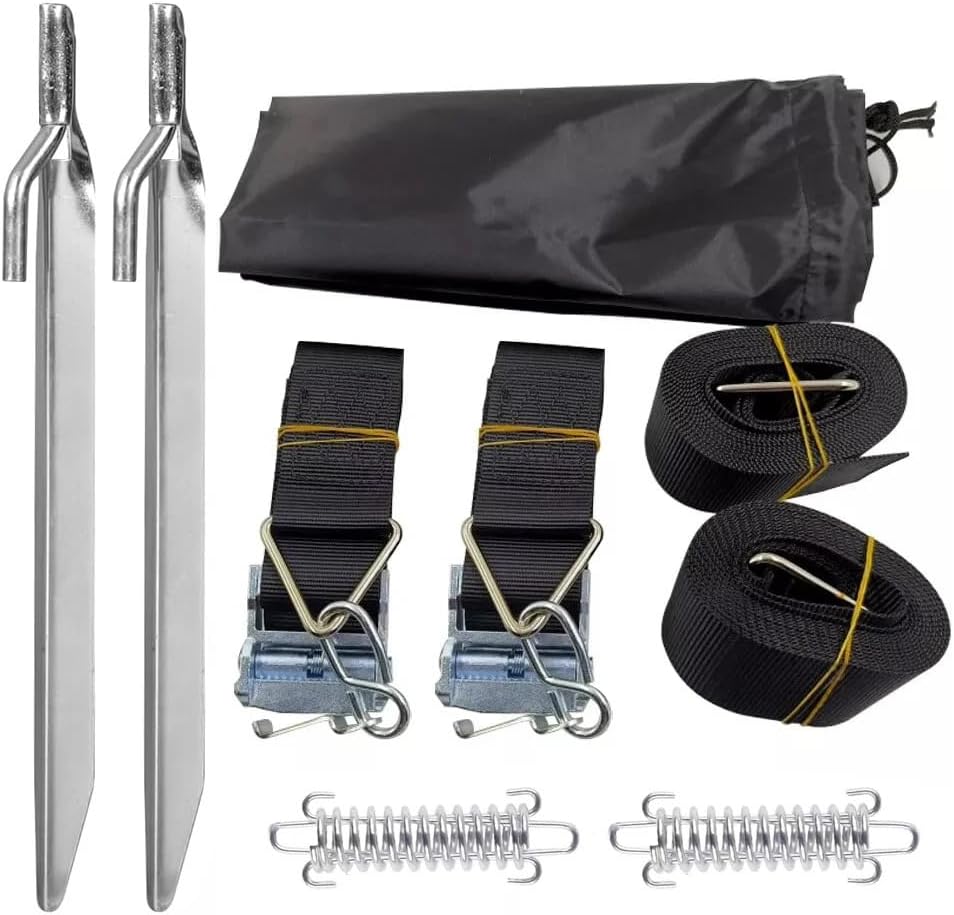 1set Awning Storm Hold Down Side Straps Canopy Securing Hooks for Thule Caravan Motorhome Storm Wind RV Accessories