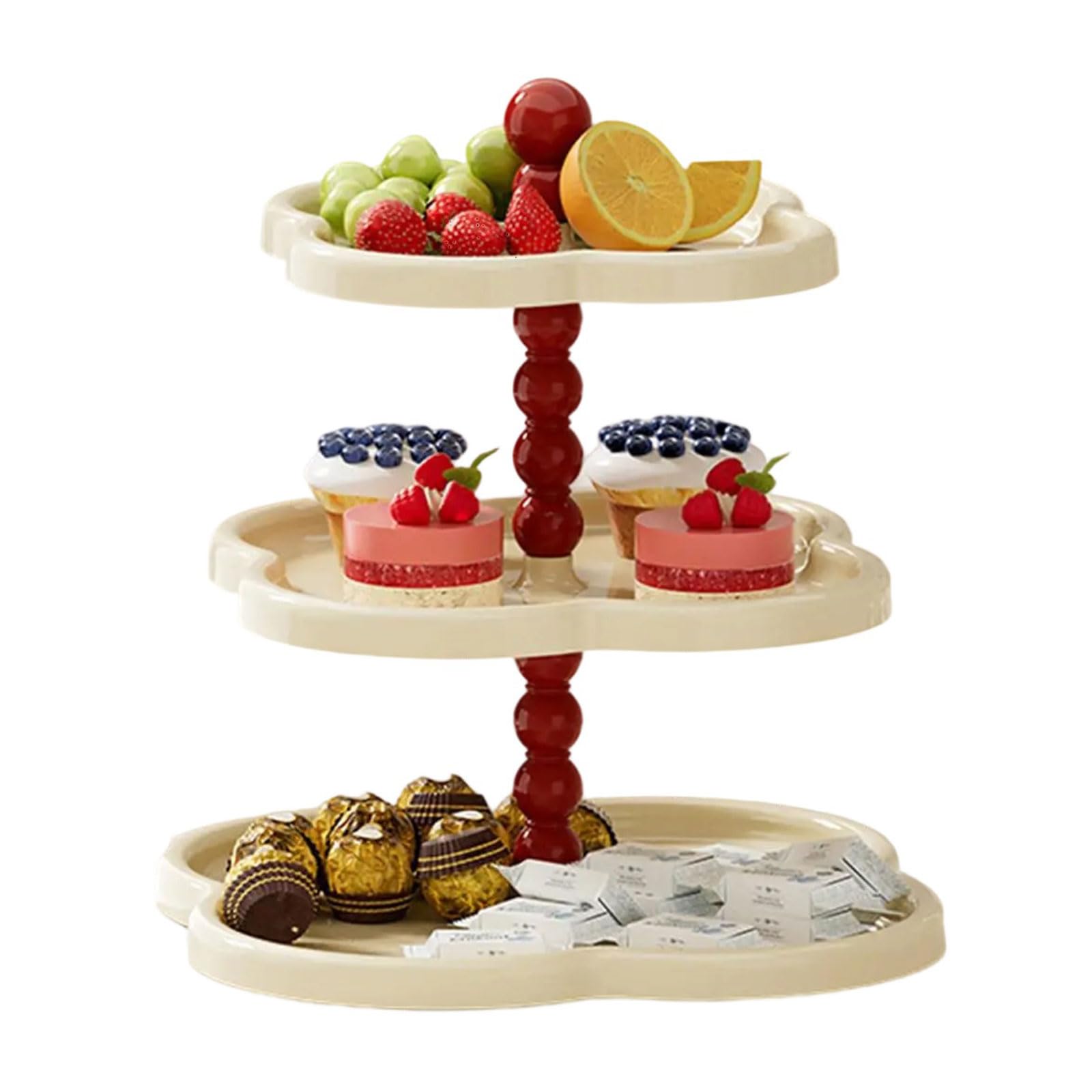 Présentoir à cupcakes et étagère de rangement multi-couches décorative pour table basse