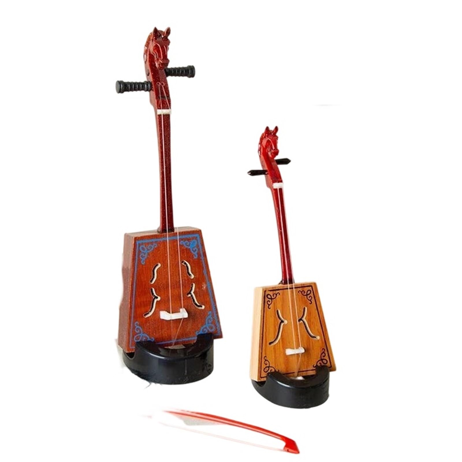 Miniature Di Strumenti Musicali Miniatura Morin Khuur Violino A Forma Di Testa Cavallo Modello Strumento Musicale In Miniatura(20cm)