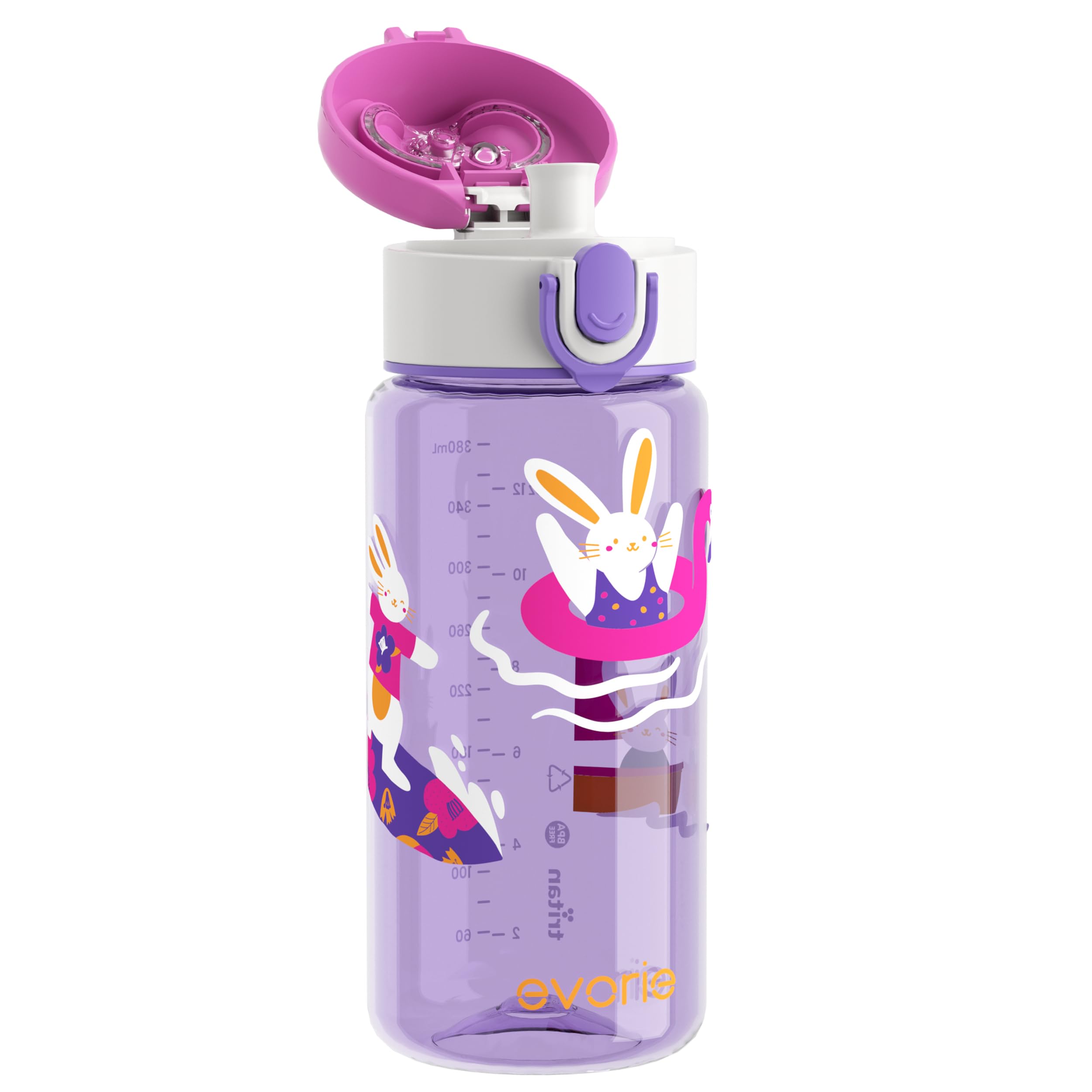 Amazon.com : Evorie Tritan Kids Water Bottle for School, 13 oz BPA