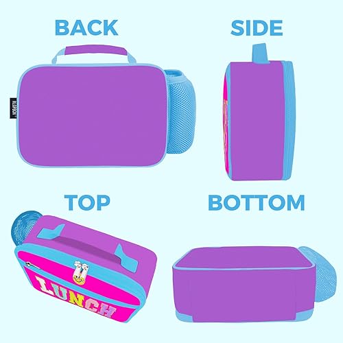 Miniatura 3 de RLGPBON Bolsa de almuerzo para niños, lonchera aislada para niñas y niños, bolsa de almuerzo para niños y adolescentes, bolsas de viaje lindas para